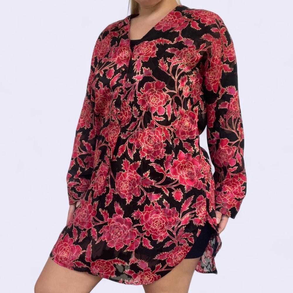 Vintage Victoria's Secret Gold Label 1980s Button- Down Robe